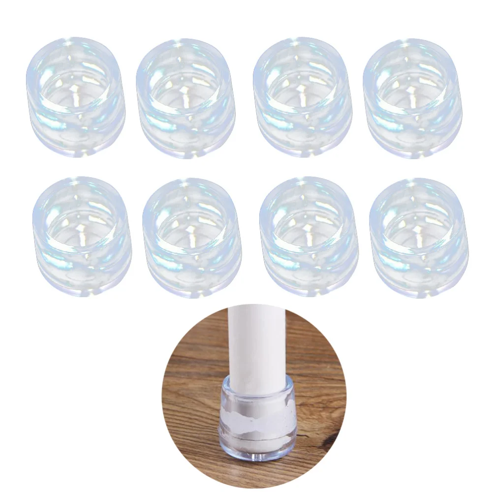 

8PCS Universal Chair Leg Caps Table Feet Covers Round Stand Furniture Protector for Home Apartment Dormitory