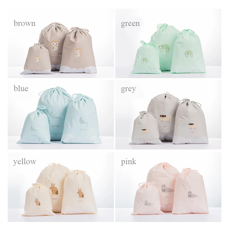 Luluhut 3 шт./компл. дорожная сумка для хранения водонепроницаемая цветная