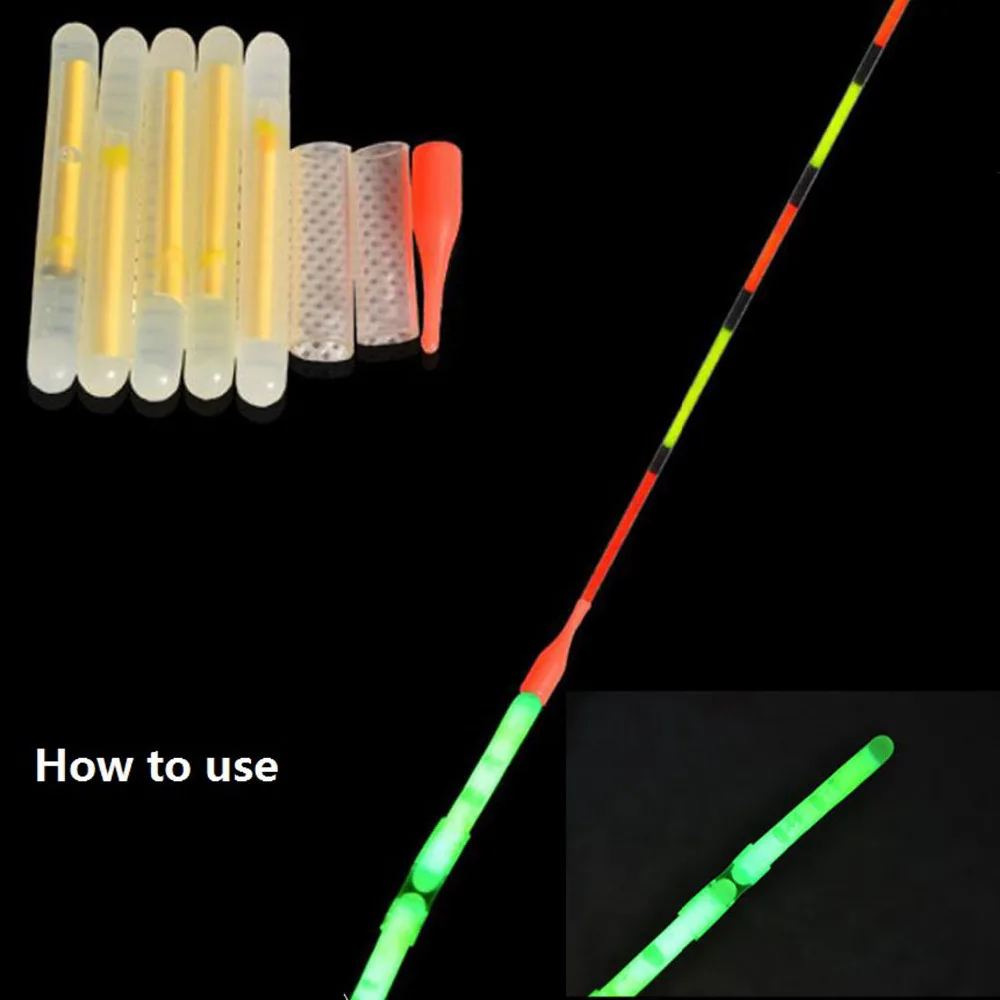 

200pcs Night Fishing Luminous Float Fluorescent Light Stick Rod Multi-Color Lights Dark Glow Stick 4.5*37mm 3.0*25mm