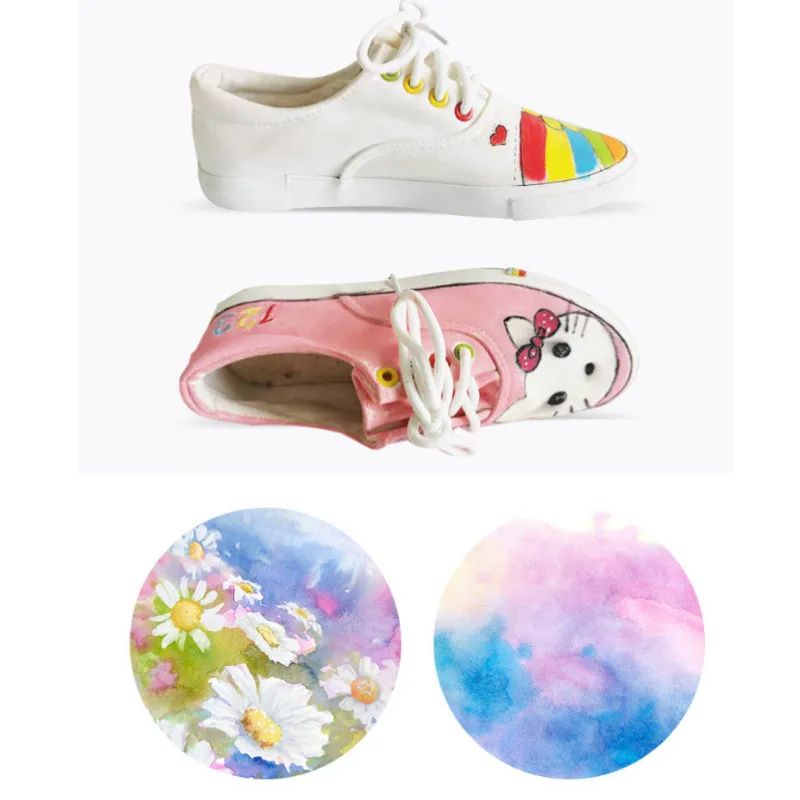 12 цветов Искусство граффити акриловая краска профессиональная Акварельная