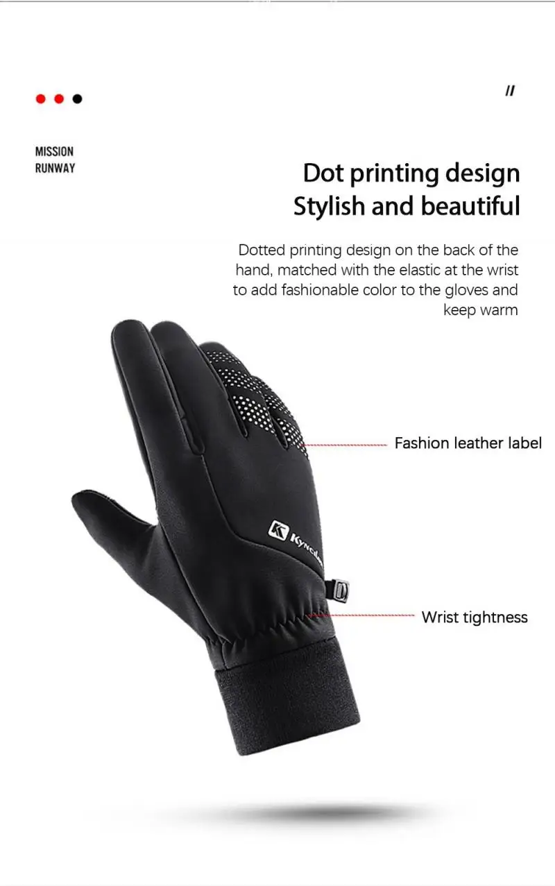 

Kyncilor Outdoor Gloves For Men & Women Winter Glove Windproof Waterproof Cycling Gloves Motorcycle Street Gear Gloves Keep Warm