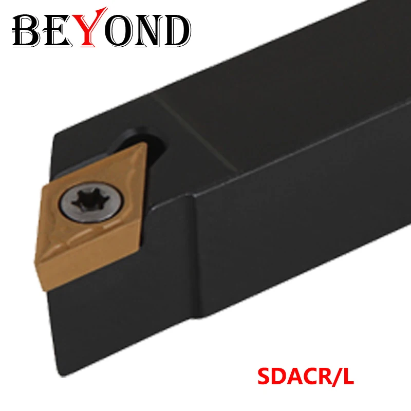 

BEYOND SDACR0808F07 SDACR1010H07 SDACL1010H07 SDACR SDACR1212H07 Внешний токарный инструмент 12 мм Держатель токарного инструмента Твердосплавная вставка