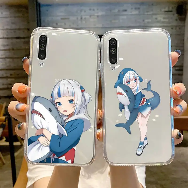 

Japan anime gawr gura Phone Case Transparent For Samsung Galaxy A S Note 9 10 51 50 71 70 80 20 21 30s ultra plus