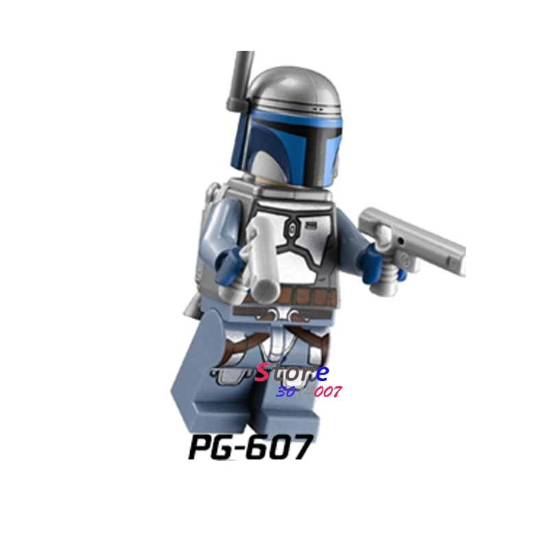 PG607 50 шт. модель Mandalorian Fet Jango Darksaber s строительные блоки игрушки для детей фигурки - Цвет: PG607