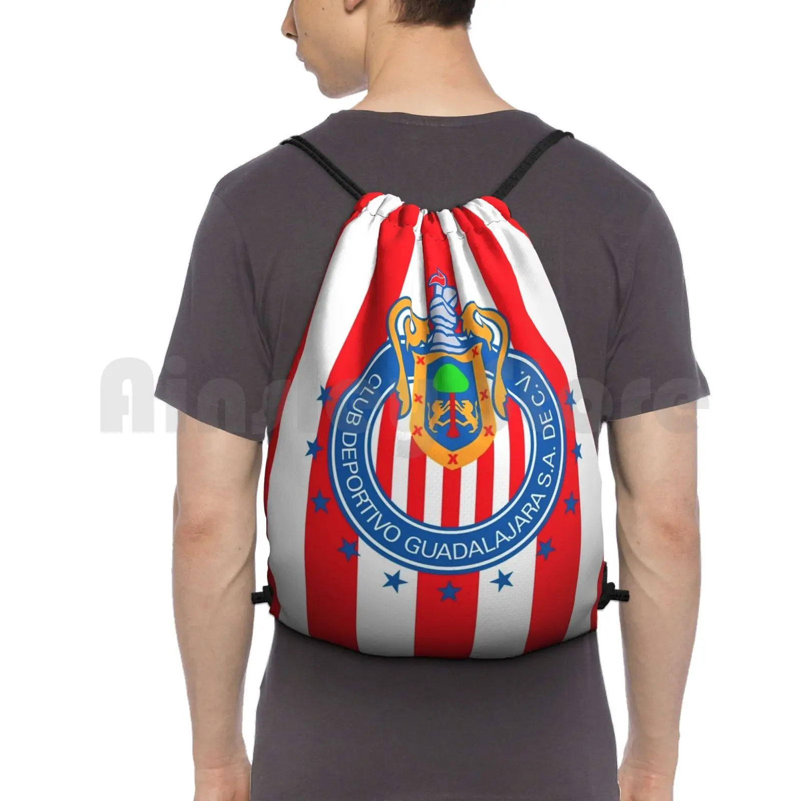 

Club Deportivo Guadalajara Backpack Drawstring Bags Gym Bag Waterproof Club Deportivo Guadalajara Guadalajara Chivas