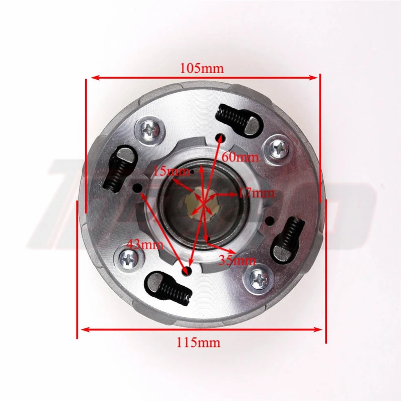 50cc 110cc 125cc Авто Двигатель сцепления Обратный для LIFAN Zong Shen Quad ATV Taotao Автоматические