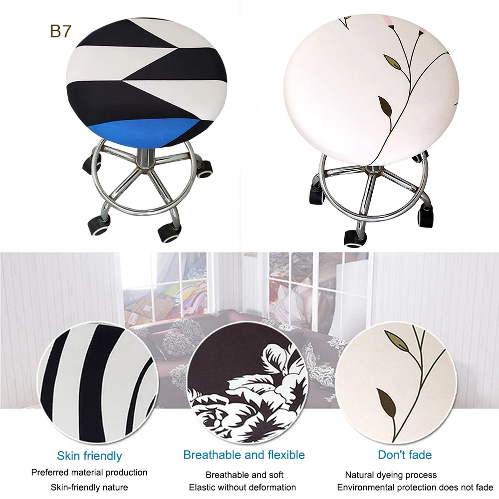 

Round Stool Set Household Office Cafe Meeting Stool High-quality Four Seasons Durable Fabric Skin-friendly Excellent Decoration