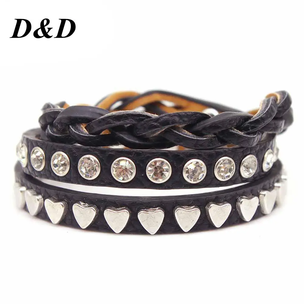 2021 новая модная обувь с украшением в виде кристаллов кожаный браслет для женщин