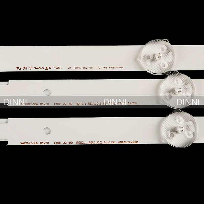 Светодиодные лампы с подсветкой 3 шт./компл. 6916L 1204A 1205A 1106A / 1295A 32LN5100 32LN545B 32LN5180