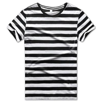 black red white rainbow striped t shirt for women summer round short sleeve tees for women casual summer cool