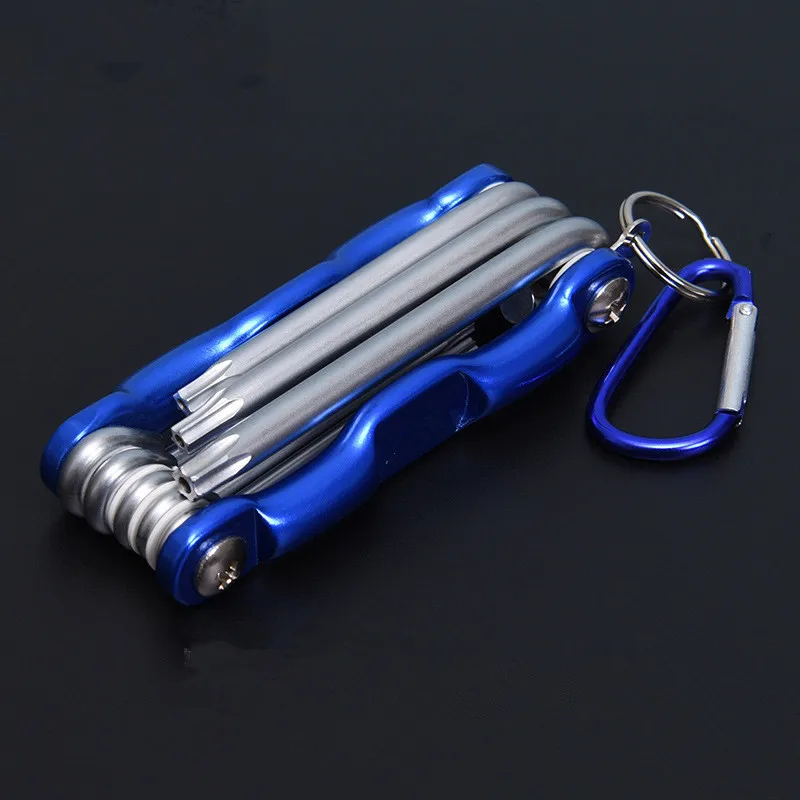 Набор шестигранных ключей Torx комплект плоских звездообразных с крючком для