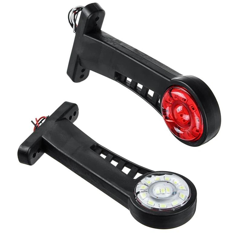 

A Pair 24V 28 LED Car Truck Elbow Side Marker Lights Indicator Light Warning Signal Light For Trailer Truck Van Lorry Bus