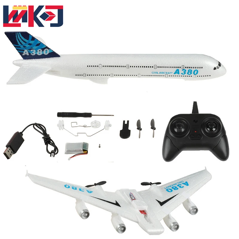 Enlarge New Jet Airplane Airbus A380 Airplane Toys 2.4G  RC Airplane Fixed Wing Plane Outdoor Toys Drone P520 RC Plane Toy Children Gift