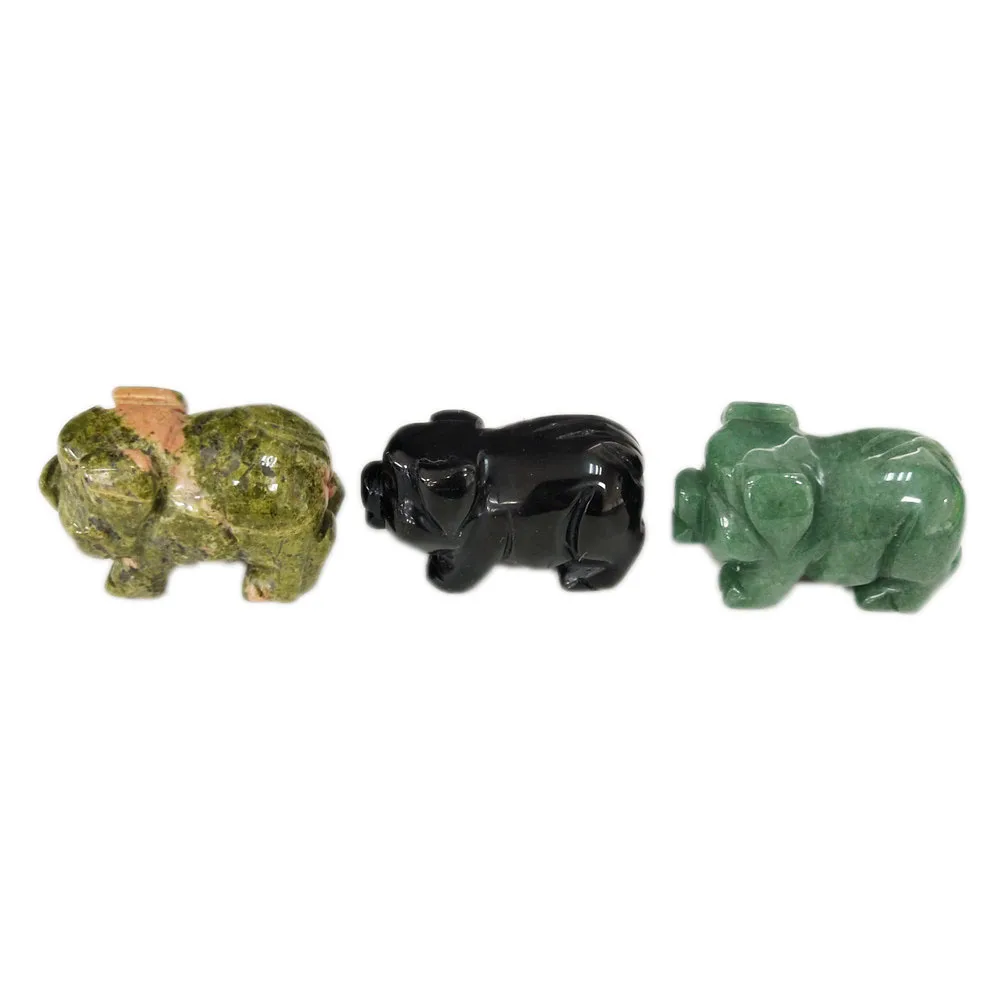 2 дюйма натуральное ручное резное исцеление кристаллический камень унакит