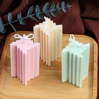 irregularity geometric stairs candle silicone mold craft cuboid step windmill for wedding decoration lavender scented soap mould
