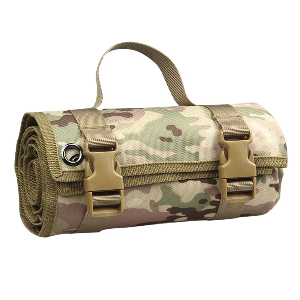 Camouflage Тактический коврик для стрельбы водонепроницаемый легкий рулонный нейлоновый тканевый дистанционный охотничий уличный коврик без подкладки - Цвет: Camouflage