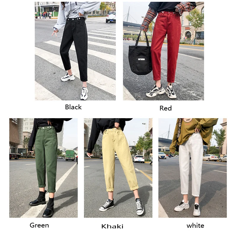 Весенние и летние модные женские потертые джинсы корейские простые Джокер