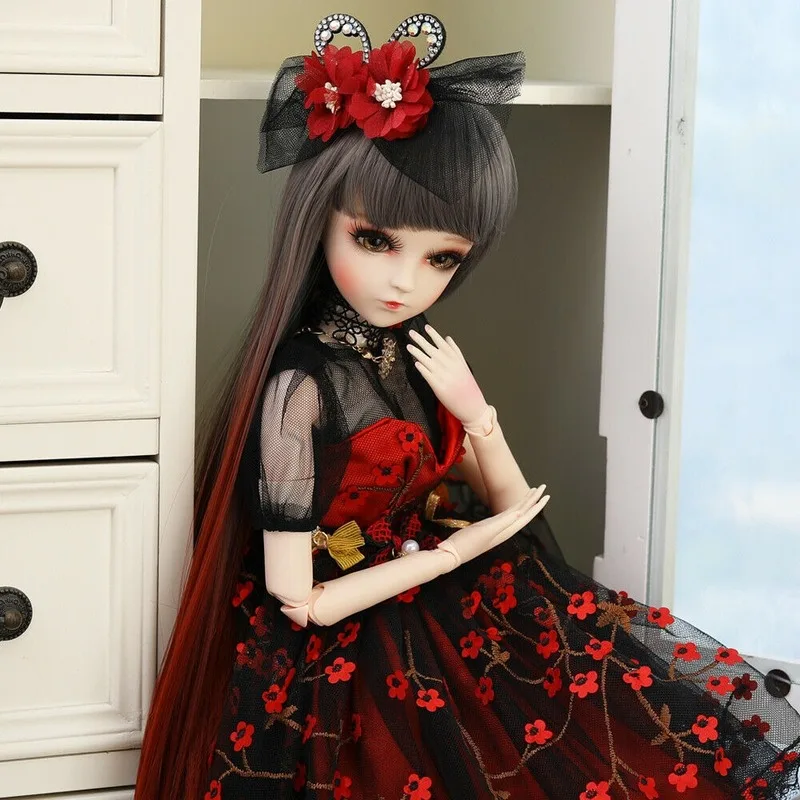 

Full Set 1/3 Ball Jointed 60cm BJD Doll Girls with Changable Eyes Wigs Clothes Baby Doll Toys Educational In-Stock Items