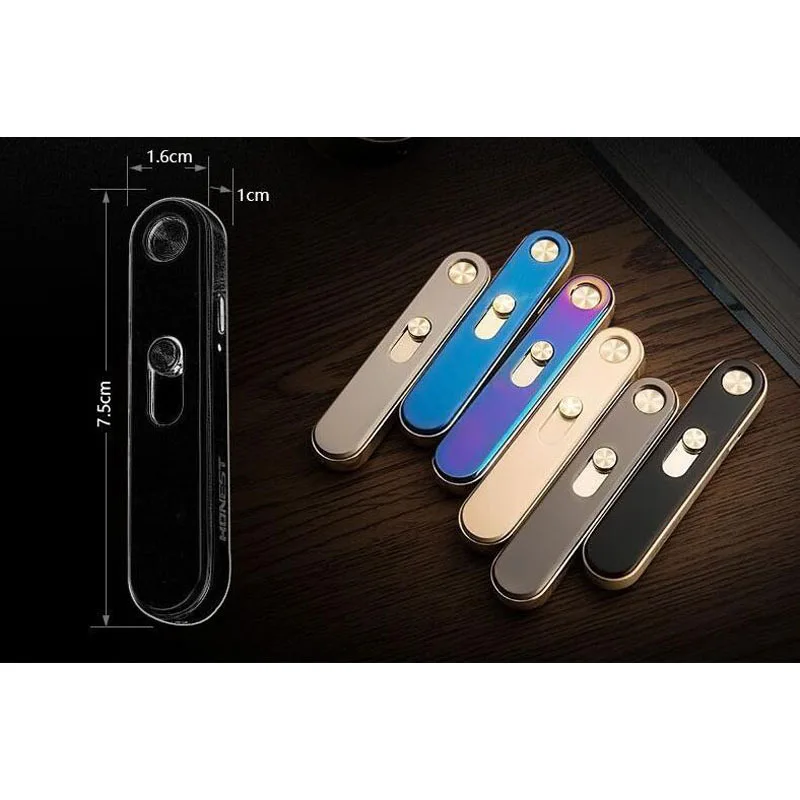Honest Windproof Electronic Pulse USB Rechargeable Sense Touch Flameless Electric Arc Cigarette Smoking Lighter Gift For Men Box | Дом и сад