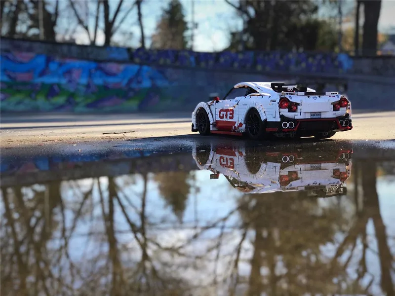 3208 шт. Technic MOC гоночный автомобиль Nissan технология MOC-25326 Кирпичи Модель Строительные Конструкторы игрушки подарок для мальчиков
