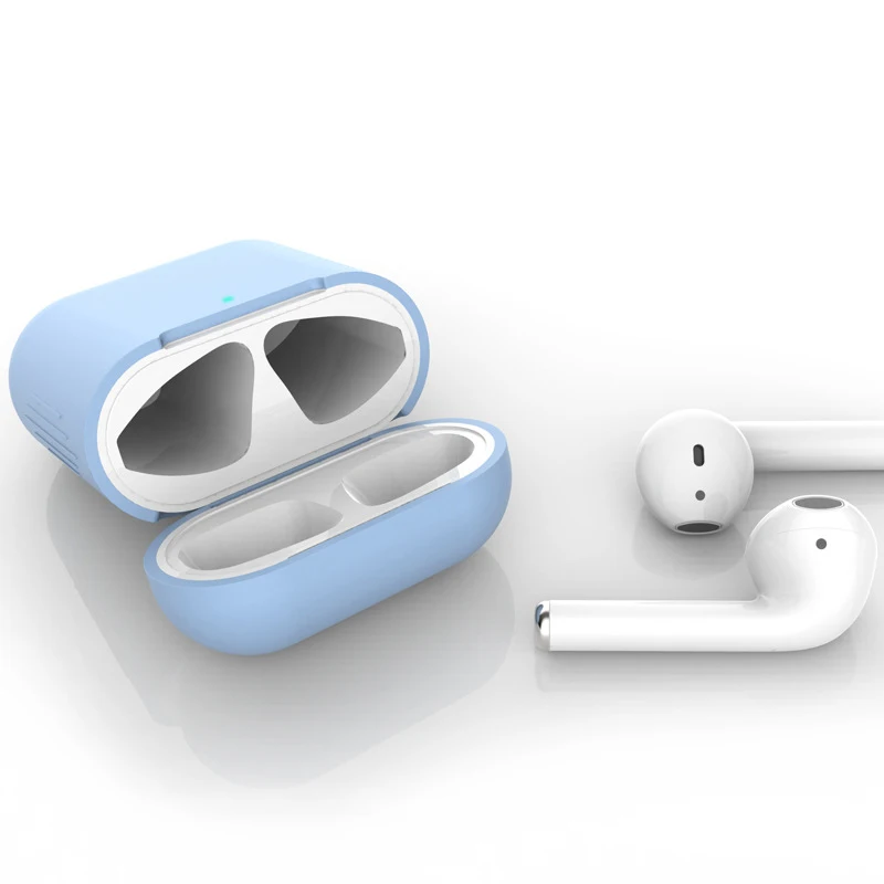 

Универсальный защитный чехол для наушников Airpods 1/2, высокопрочный силиконовый материал, защита от падения, разные цвета по желанию