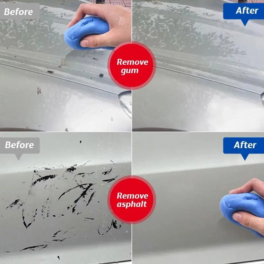 

Car Washing Mud Powerful Detergent For White Cleaning Auto Volcanic Sponage Care Mud Repair Car Paint Coating Maintane R4X1