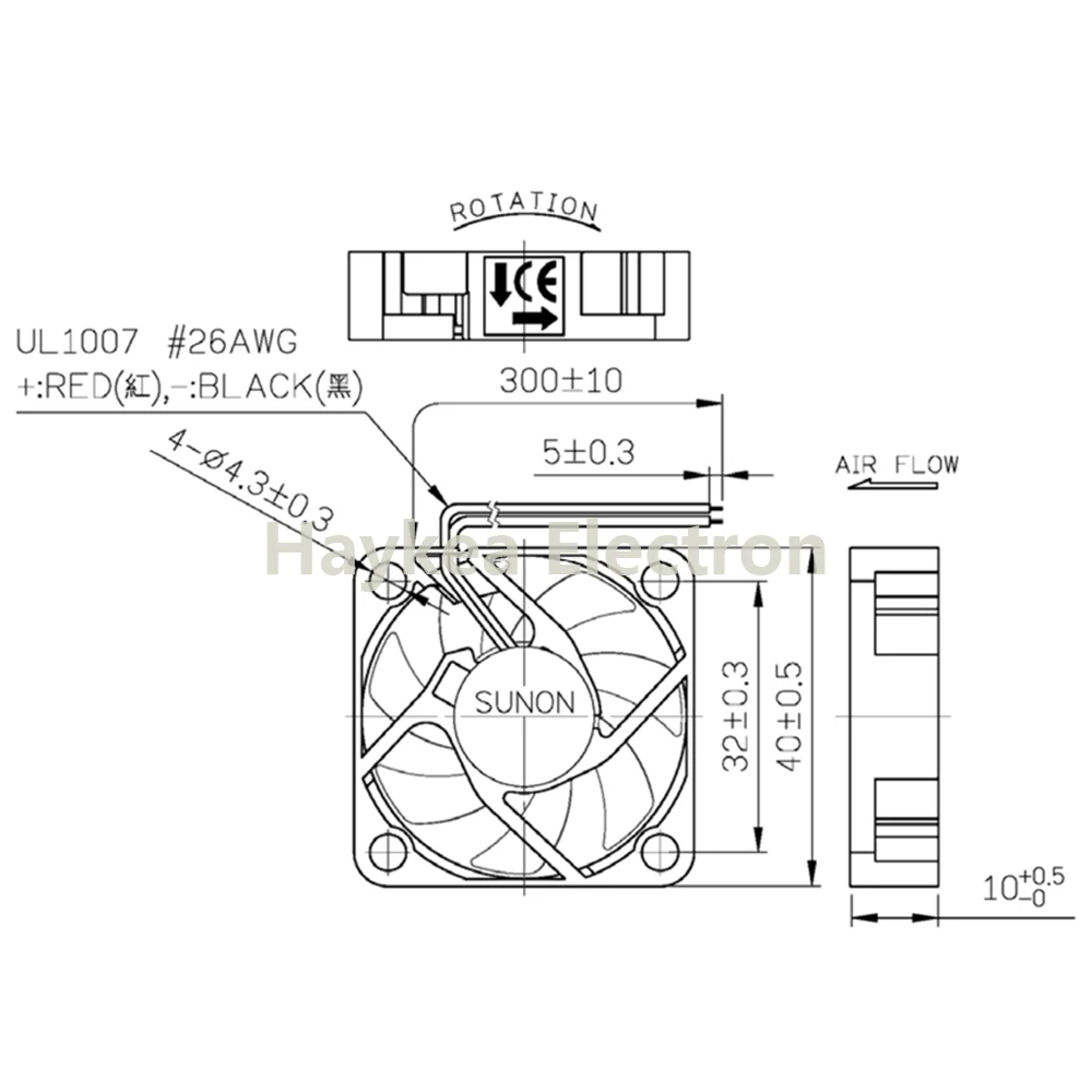 Для Охлаждения Sunon HA40101V4-0000-c99 4010 40 мм 4 см 40*40*10 Вентилятор охлаждения 12V 0,8 W 0.06A 3 ПИН-кода 2 pin Поддержка по изображениям HA40101V4