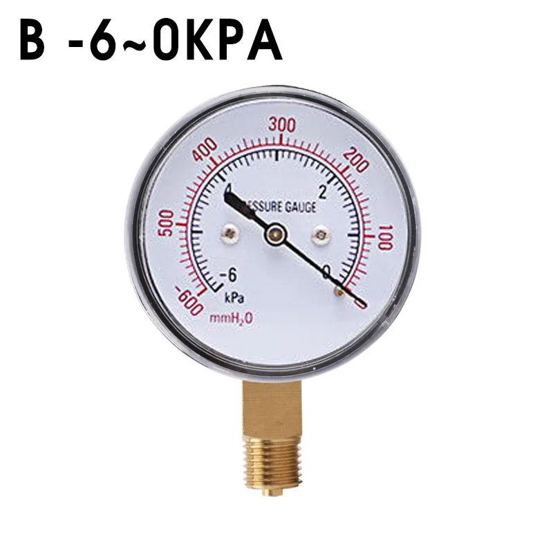 

4/-6/-10/-16/-25/-40 ~0 KPA Bellows Pressure Gauge Vacuum Pressure Gauge Vacuum Negative Pressure Gauges Measuring Instruments
