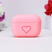 2pcs heart pattern cute case for apple airpods 1 2 pro protective cover for airpods case smile cover for airpods 21 earphone
