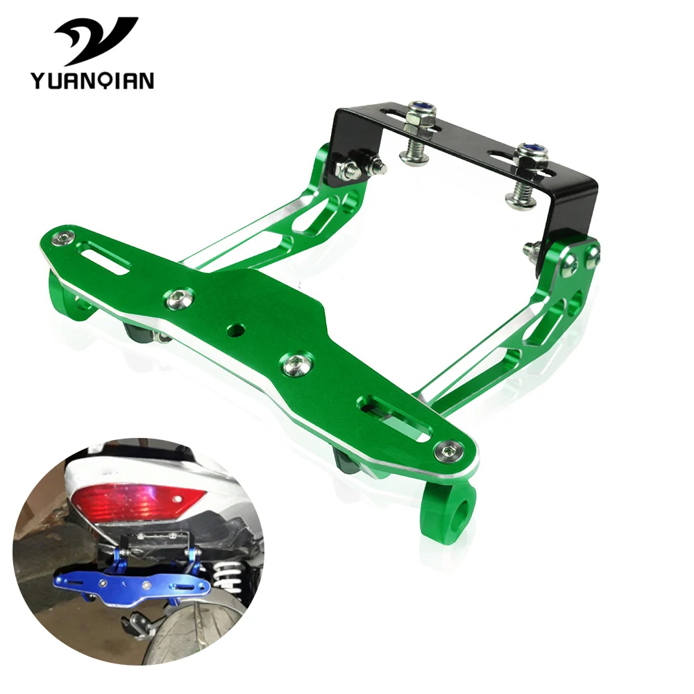 

Universal Motorcycle License Number Plate Frame Holder Bracket For kawasaki Ninja 1000 1000 ABS 250 300 400 500R 650 ABS 650R
