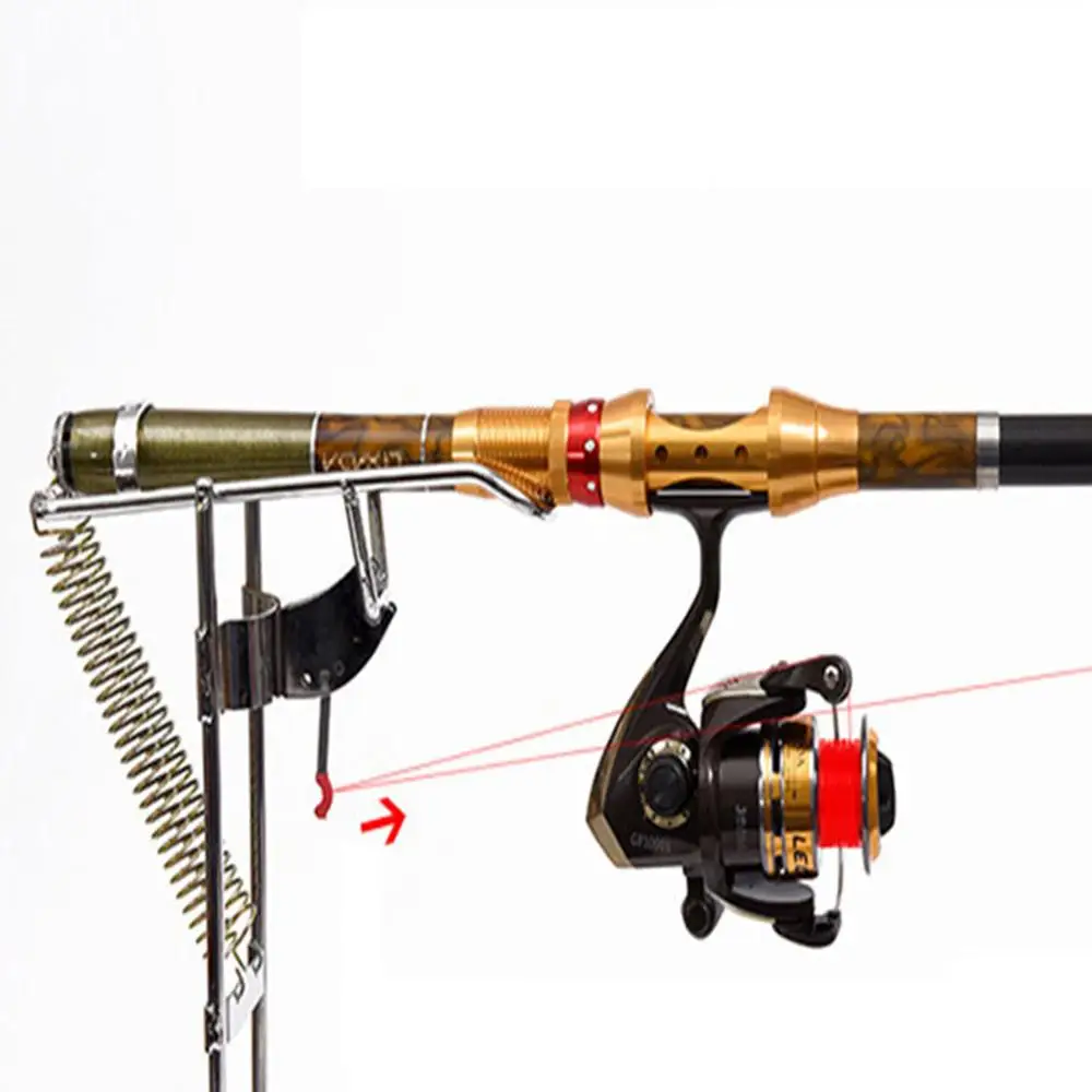 

New Foldable Automatic Double Spring Angle Fishing Pole Tackle Bracket Anti-Rust Steel Fishing Bracket Rod Holder Fish Tackle