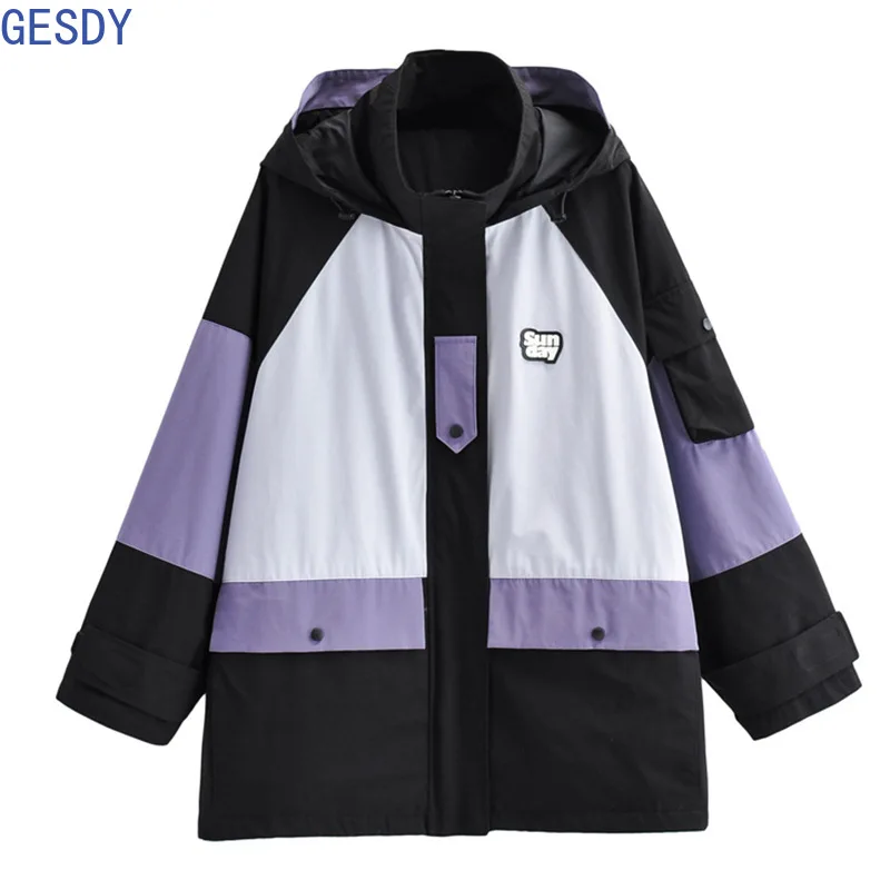 

Korean Clothes Baseball College Jacket Moda Feminina Sweat Capuche Femme Trench Coat Femme Kpop Varsity Jacket Women Winter