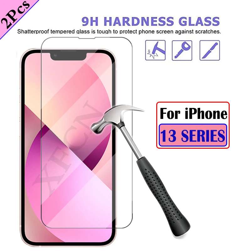 

Tempered Glass Phone Case For iPhone 13 Pro Max Screen Glass For iPhone 13 Mini 13Pro Max Protector Film iPhone13 Promax Case