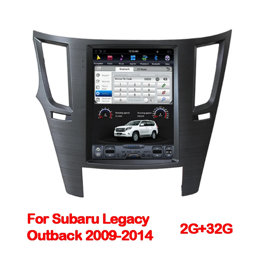 Для Tesla style Android 9,0 Автомобильный gps навигатор для Subaru Legacy Outback 2009 2010~ головное устройство Мультимедиа Радио магнитофон - Цвет: 2G-32G