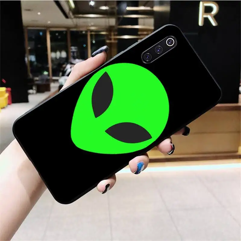 Чехол для телефона Alien Art черный мягкий силиконовый чехол Xiaomi Mi10 10Pro 10 lite Mi9 9SE 8SE