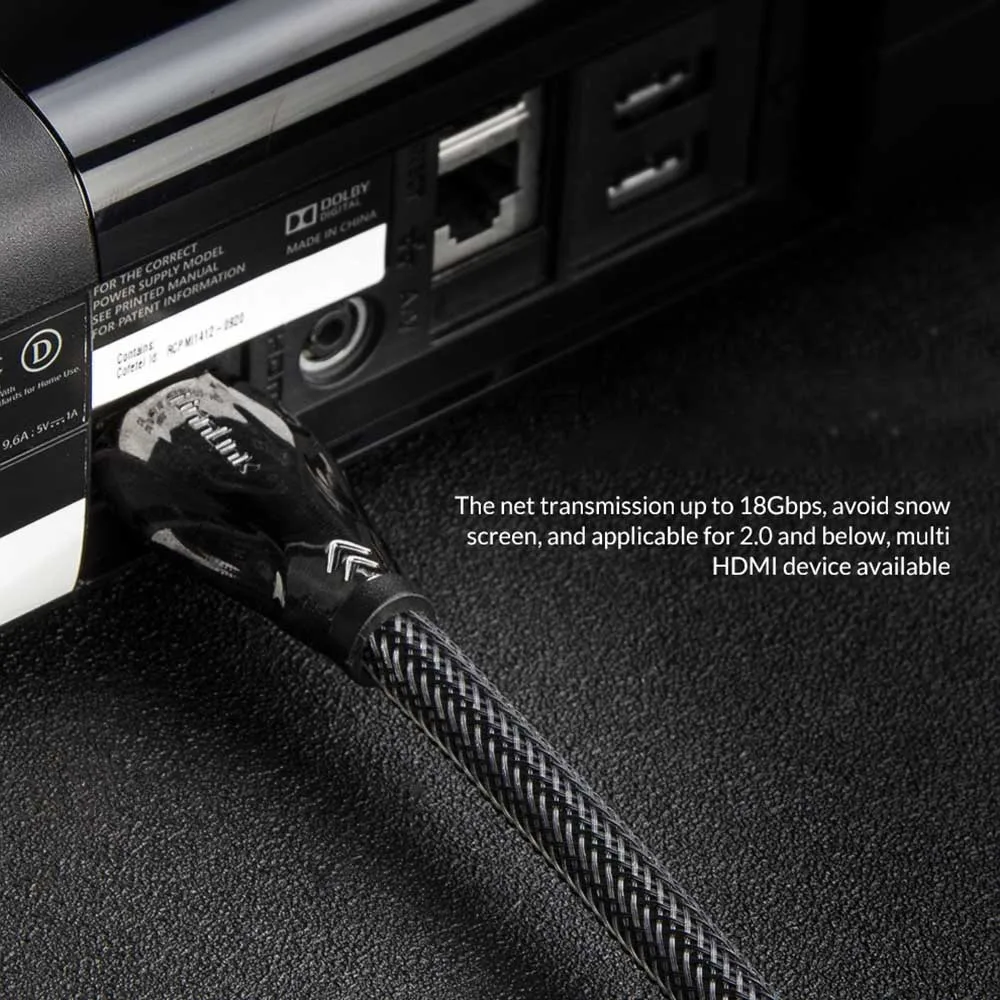 unnlink 4k 60hz hdmi cable 235 meters 2k 144hz hdr hdcp 2 2 for projector switch splitter ps4 led tv computer free global shipping