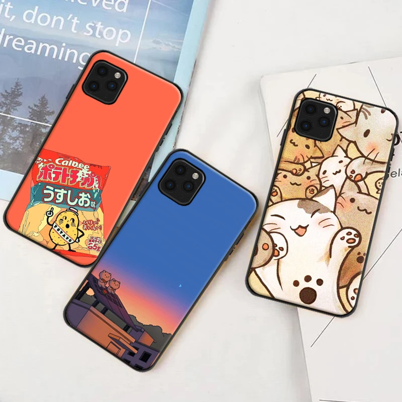 

Small Refreshing Simplic Phone Case For iPhone 6 6S 7 8 Plus 11 12 13 Pro XS MAX 12 13 Mini X XR SE 2020 Funda Carcasa Backcover