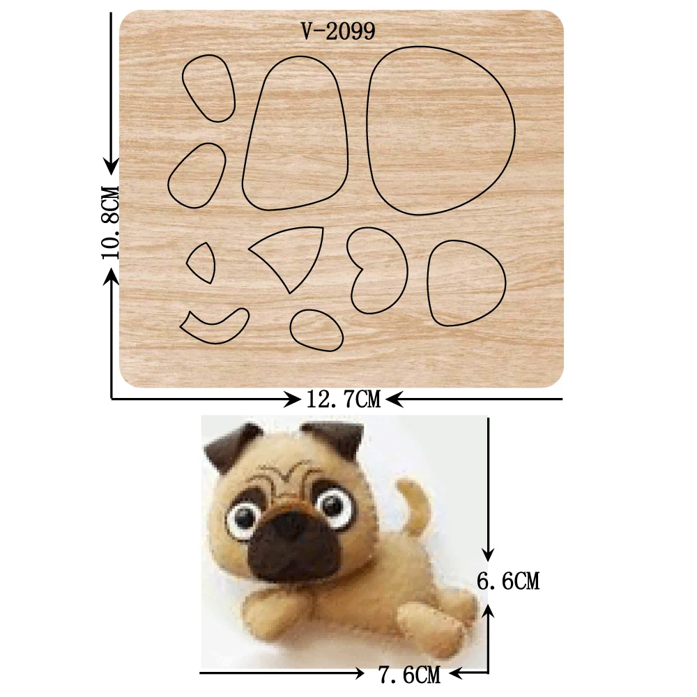 

New DOG wooden dies cutting dies for scrapbooking Multiple sizes V-2099