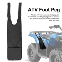 2 pcs atv rear passenger foot pegs adjustable foldable wear resistant nonslip foot support pads for snowmobile motorcycle