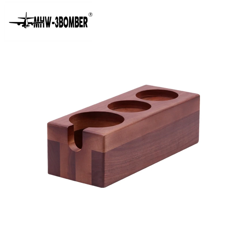 Держатель для темпера из орехового дерева подставка фильтра кофе эспрессо