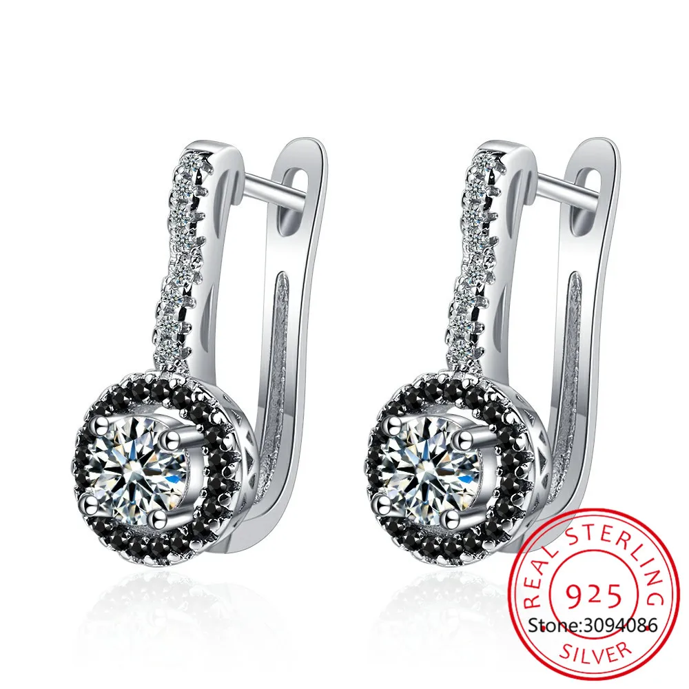 

Серьги-кольца женские из серебра 925 пробы с шпинелью