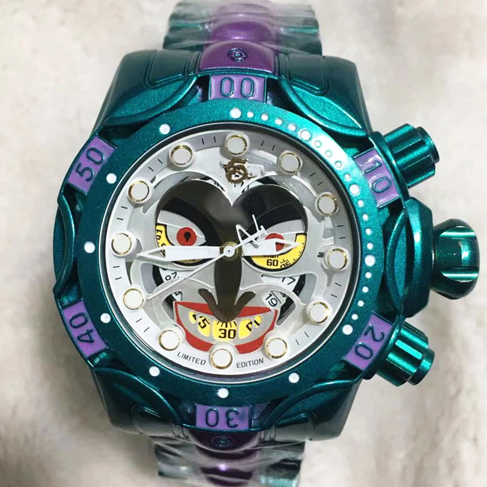 

Мужские водонепроницаемые часы с хронографом и большим циферблатом, 2021 мм