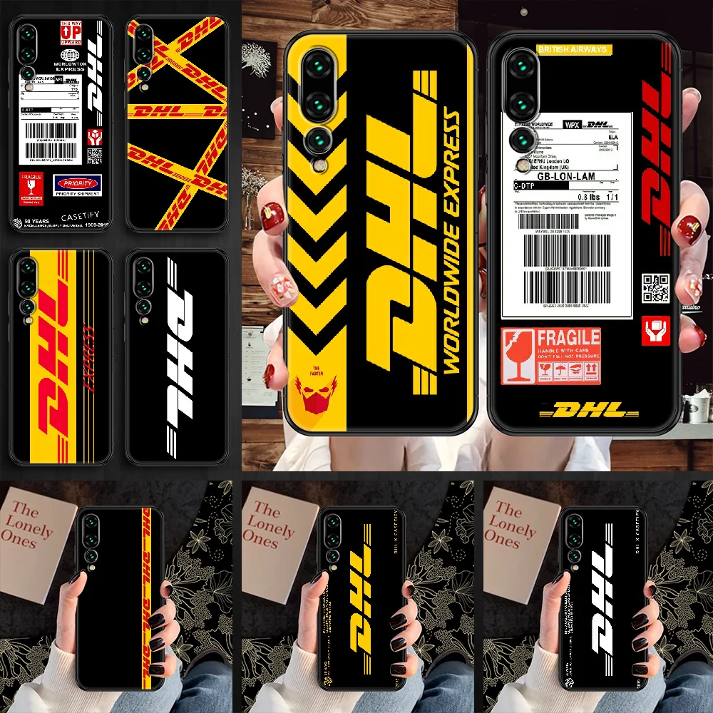 Экспресс доставка DHL чехол для телефона Huawei P Mate P10 P20 P30 P40 10 20 Smart Z Pro Lite 2019 черный 3D