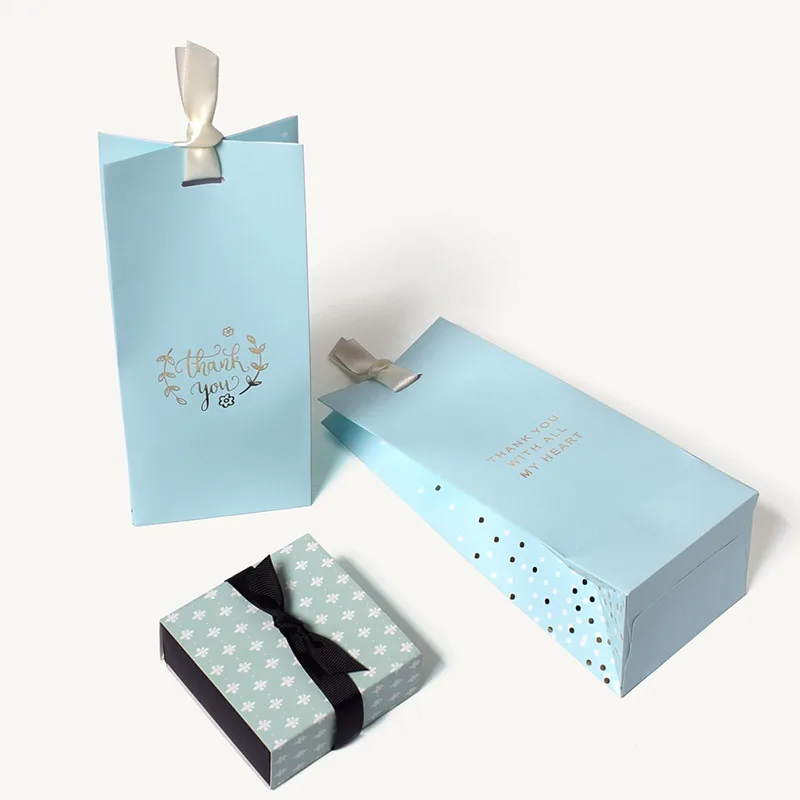 Blue Gold Dot Long Carton Small Gift Box Wigs Blank 3layer Corrugated Customized Size Printed Logo | Дом и сад