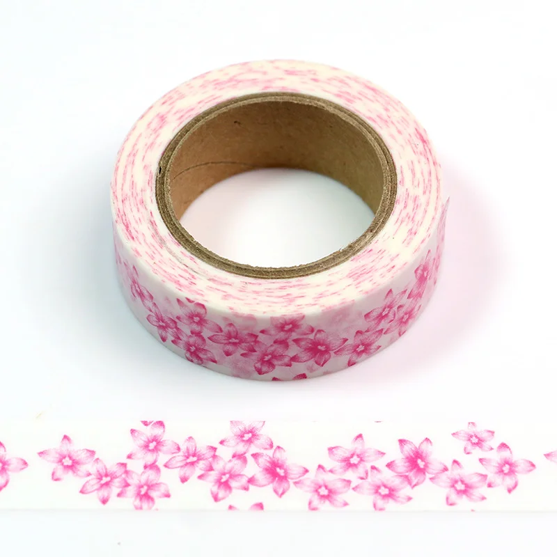 15 мм X 10 м милые Lotkawaii фрукты еда Животные декоративные васи клейкие ленты DIY Скрапбукинг маскирующая бумажная лента школьные офисные принадлежности - Цвет: B247