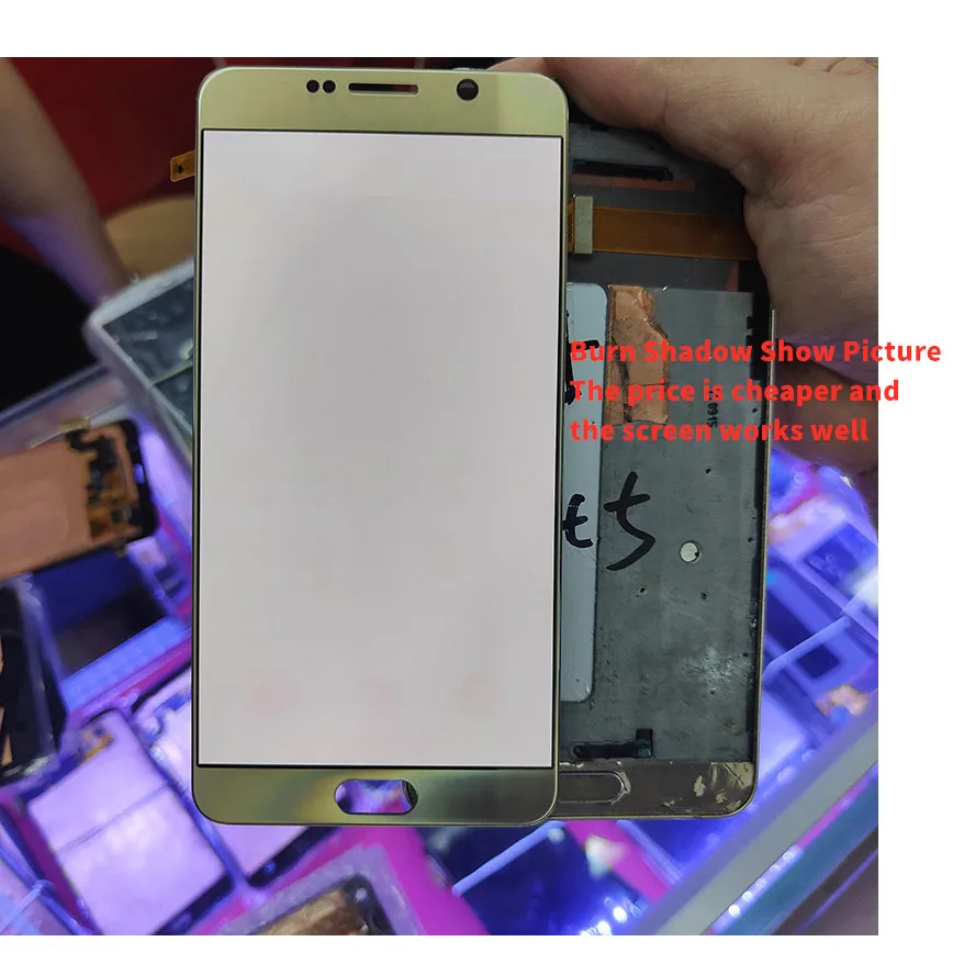 Оригинальный ЖК-дисплей Note 5 Amoled 7 дюйма для SAMSUNG Galaxy N920 N920F N920A N920C сенсорный экран