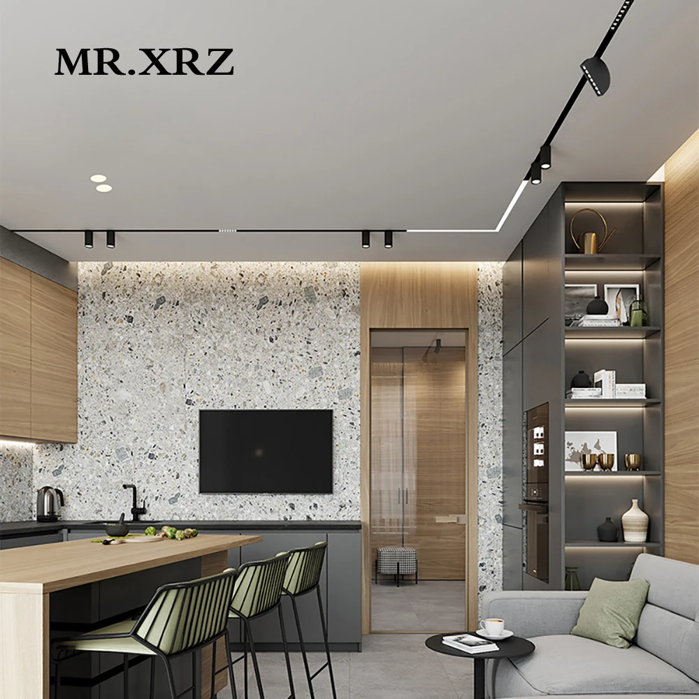 Mr. XRZ 1 5 м DC 24V утопленная поверхность подвесной алюминиевый Магнитный рельс для