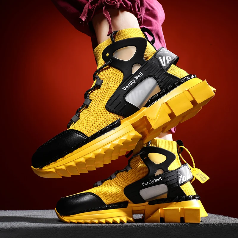 Модные мужские кроссовки дышащая сетчатая обувь для бега мужская спортивная с