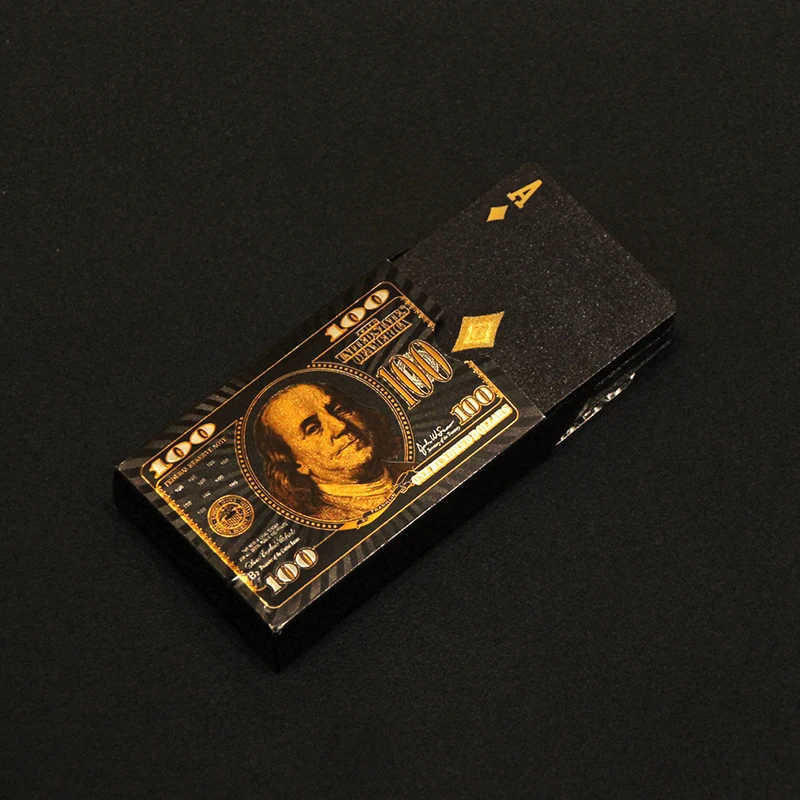 Игральные карты из 24-каратного золота Высококачественная гладкая игральная