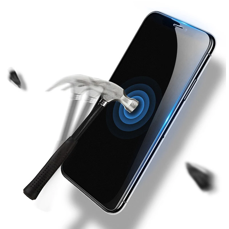 Защитное стекло закаленное для iPhone 13/11/12 Pro/X/XS Max/XR | Мобильные телефоны и